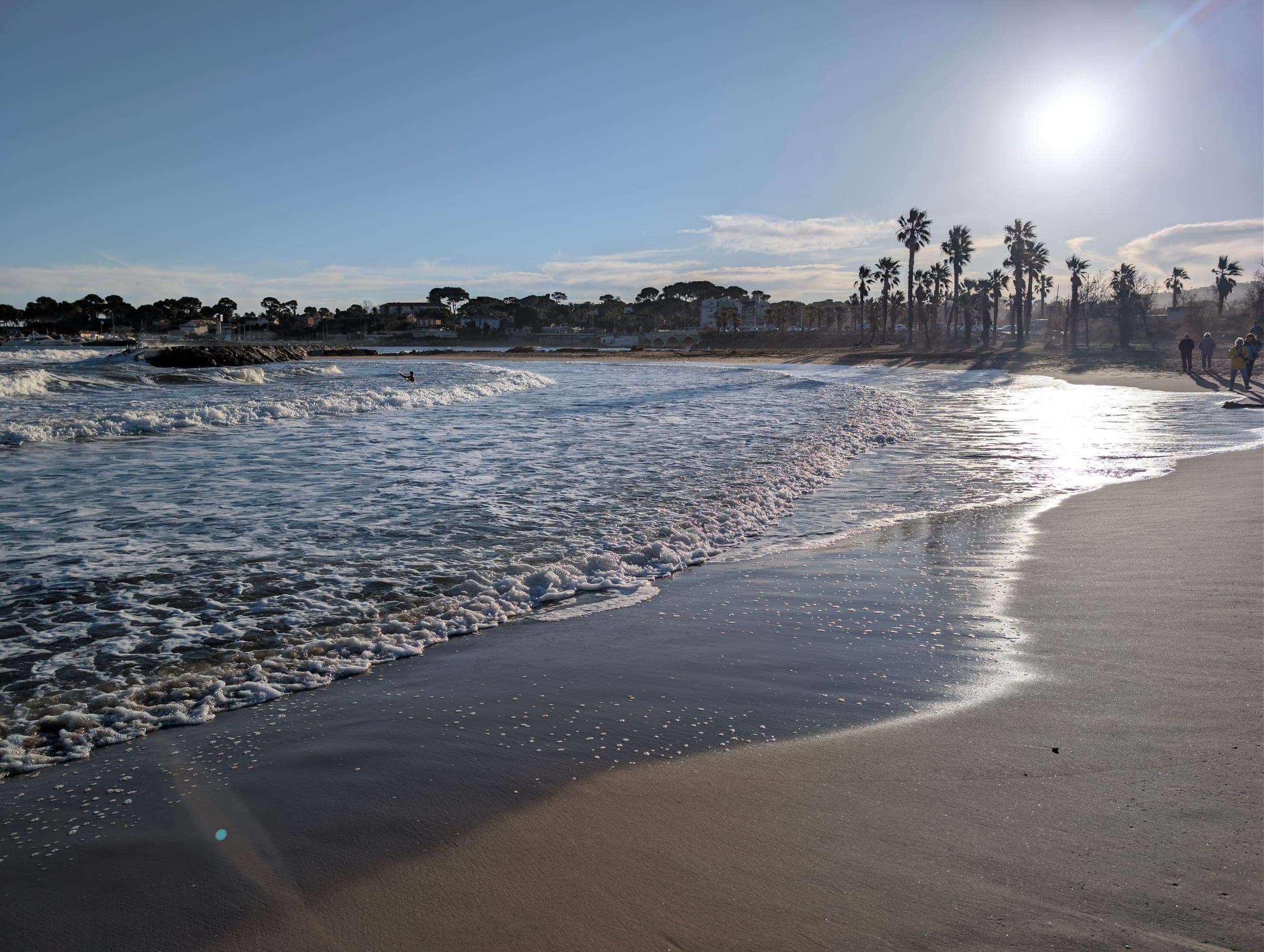 Plage de sable de Saint Aygulf à 10 min à pied